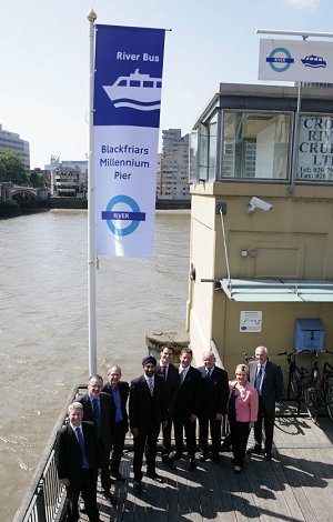 Members of the 'Concordiat' with the new flag