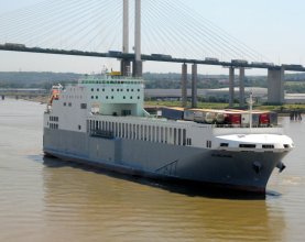 Cobelfret Ferries’ vessel : maiden call on the Thames