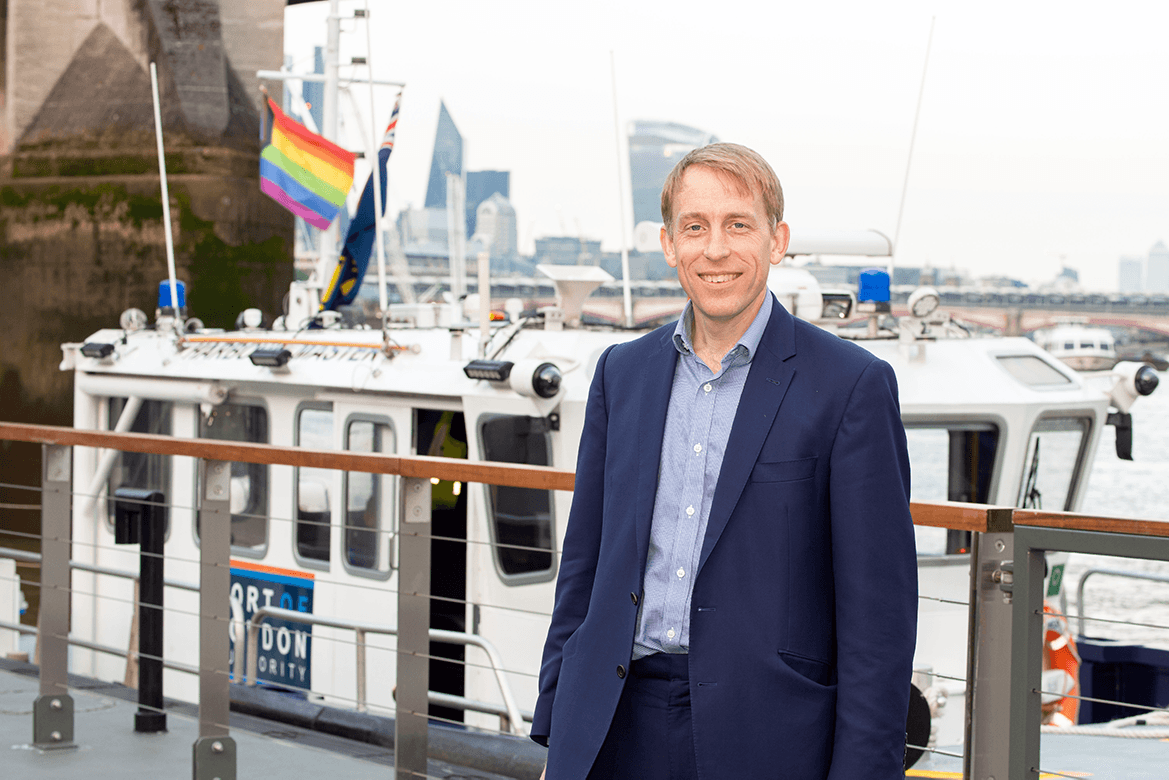 Robin Mortimer marks Pride month at Woods Quay.